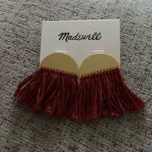 MADEWELL Half Moon Fringe Earrings